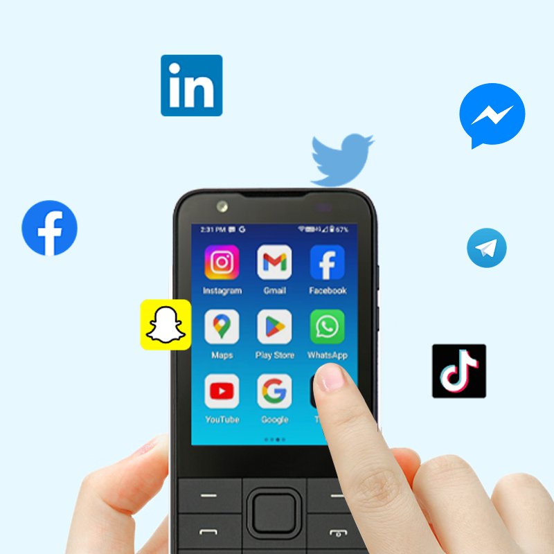 Hot Wholesale USA Cell Phone TIQ MINI M5 Dual SIM Touch Screen 3+32GB Google Play Verizon T-mobile At&t